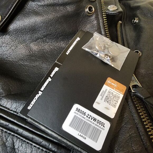 Harley Davidson Leather Jacket Motorcycle Womens Large Potomac 3-In-1 - Picture 6 of 14